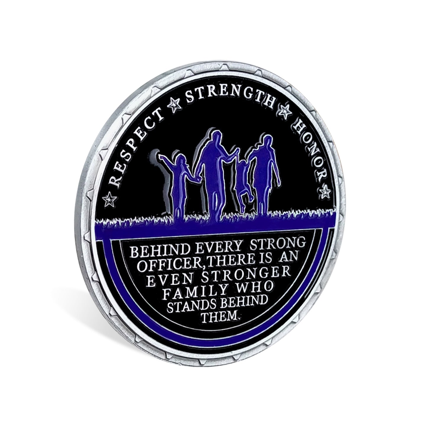 Police Officer Family Challenge Coin Honor Mom Mother Respect Collectible