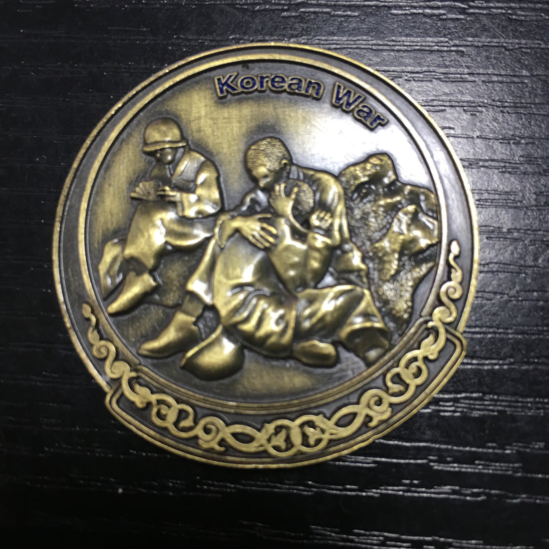 The Forgotten War challenge coin, for North Korea and South Korea, People's Volunteer Army 2