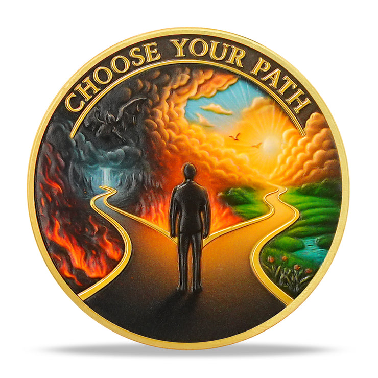 Choose Your Path Sobriety Coin