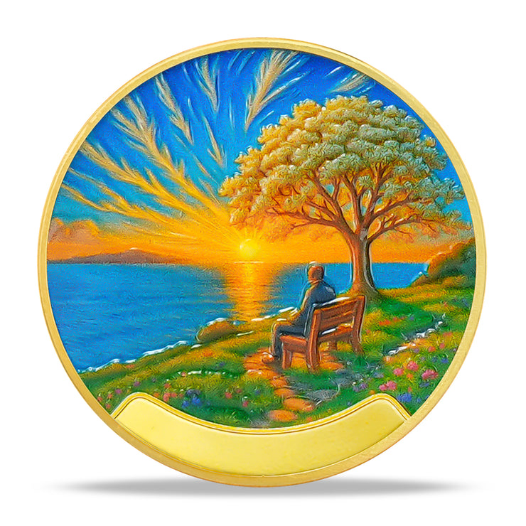 Personalized Path to Peace Sobriety Coin
