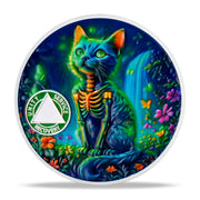 Glow Forest Cat Sobriety Coin