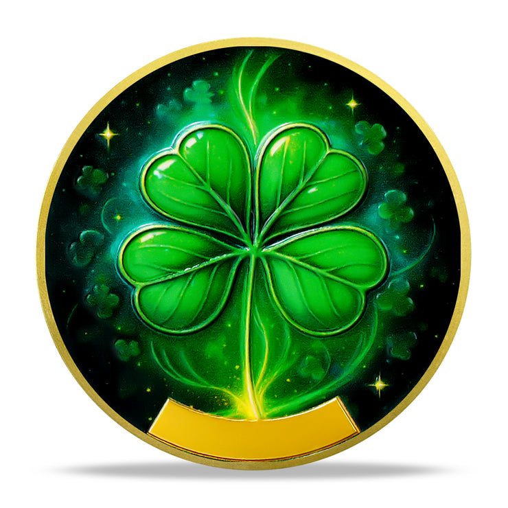 Four-Leaf Clover Sobriety Coin