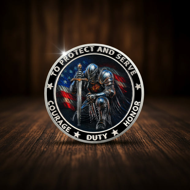 Knight Guardian Challenge Coin