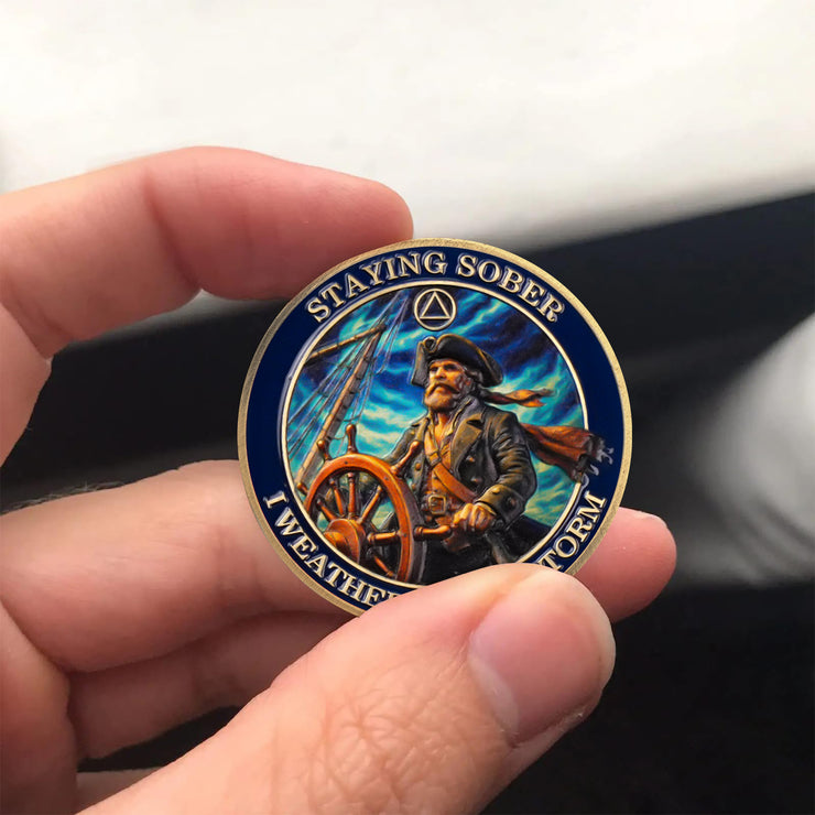 Guided by Light Sobriety Challenge Coin