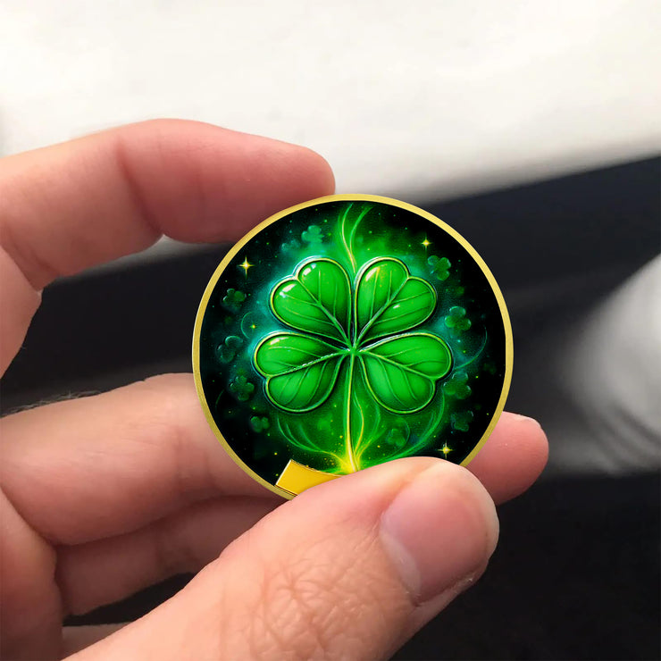 Four-Leaf Clover Sobriety Coin