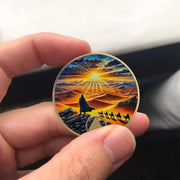 Personalized The Desert Dawn of Unbreakable Will Sobriety Coin