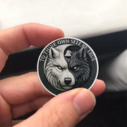 Personalized Balance Wolf Sobriety Coin