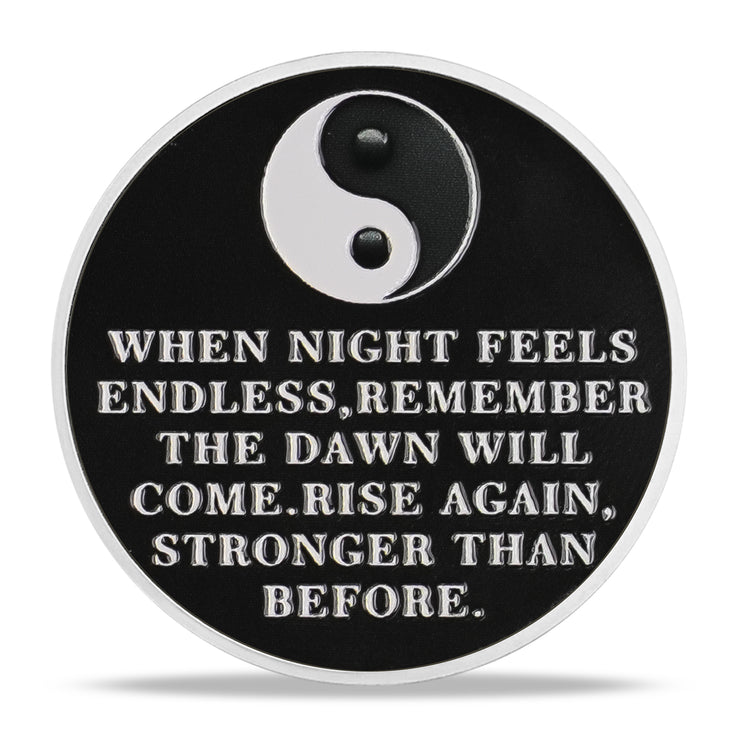 Personalized Balance Wolf Sobriety Coin