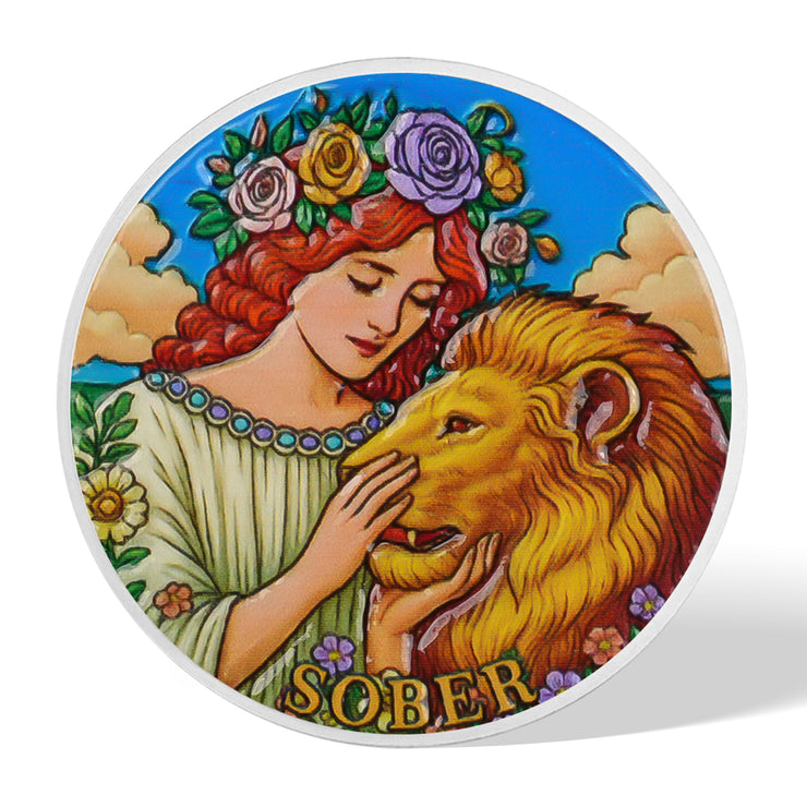 Elegance and Strength Sobriety Coin