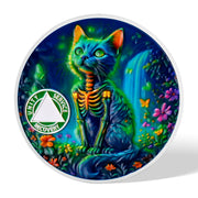 Glow Forest Cat Sobriety Coin