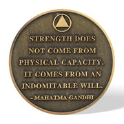 Personalized The Desert Dawn of Unbreakable Will Sobriety Coin