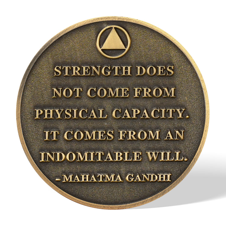 Personalized The Desert Dawn of Unbreakable Will Sobriety Coin