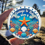 Unique Addiction Recovery Ocean Shells Sobriety Coin
