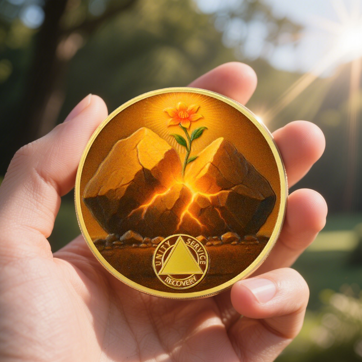 Personalized Hope in The Crack Sobriety Coin