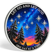Gazing at Shooting Stars Sobriety Coin