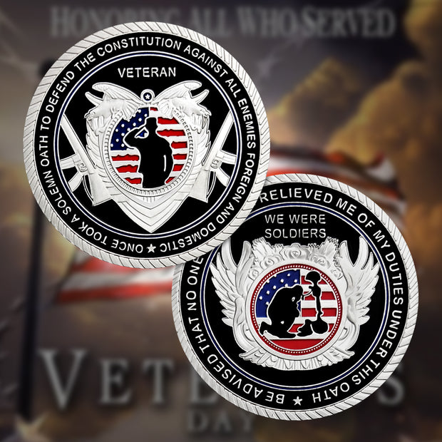 Veteran Oath Soldiers Military Challenge Coin-AtSKnSK