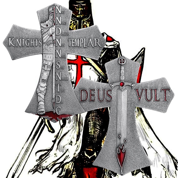 Deus Vult Knights Templar Challenge Coin