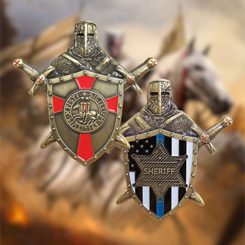 Knights Templar Armor Of God Challenge Coin Gifts for Christian🎁