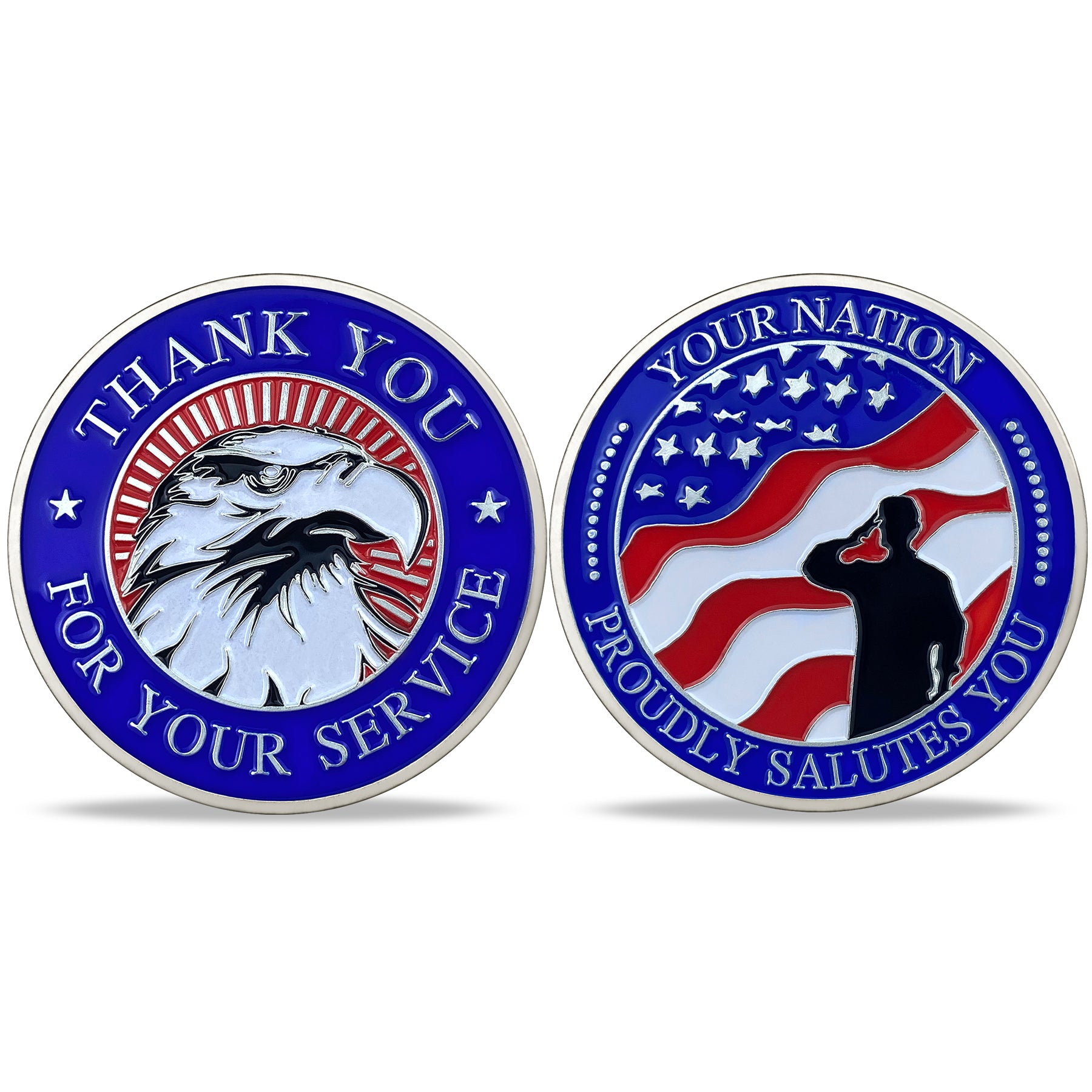 US Thank For Your Service Challenge Coin