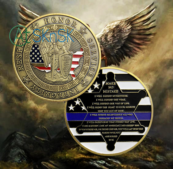Police Armor of God Motto Challenge Coin