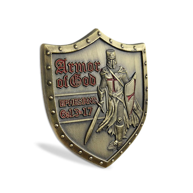 5 Pcs Armor of God Military Challenge Coin Gift Set