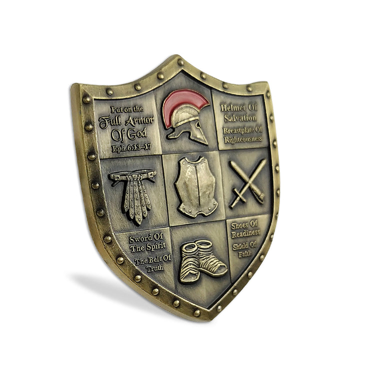 5 Pcs Armor of God Military Challenge Coin Gift Set