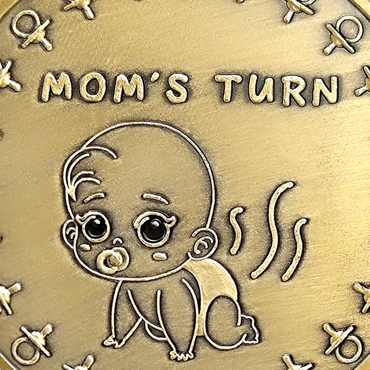 New Parents Decision Coin Mom's Turn Vs Dad's Turn Flip Coin