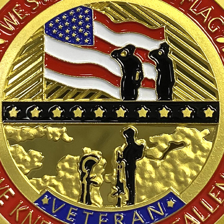 Never Forget Veterans Challenge Coin