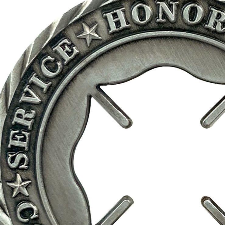 3 Pcs Sliver Openwork Police Challenge Coins Law Enforcement Officer Gifts Set