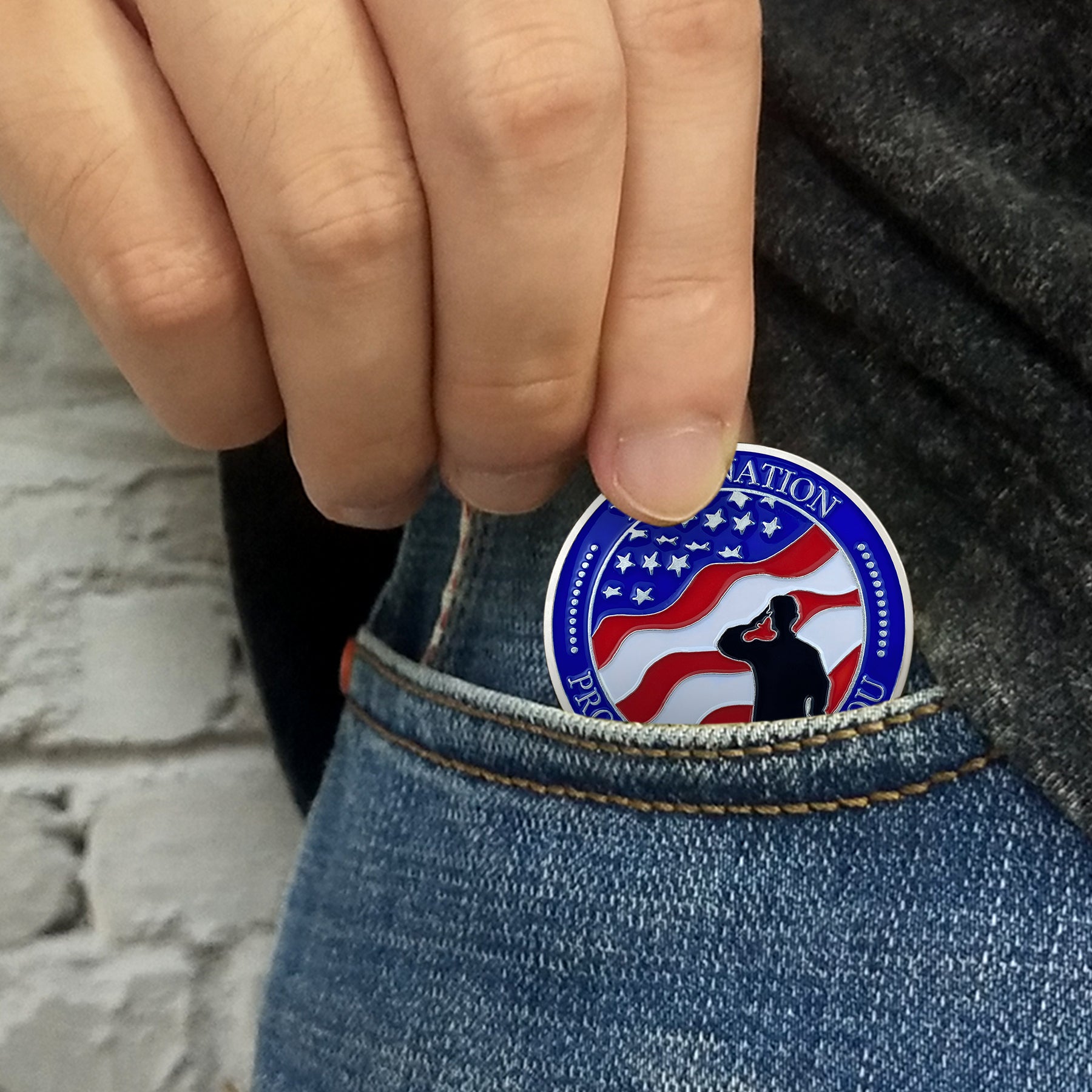 US Thank For Your Service Challenge Coin