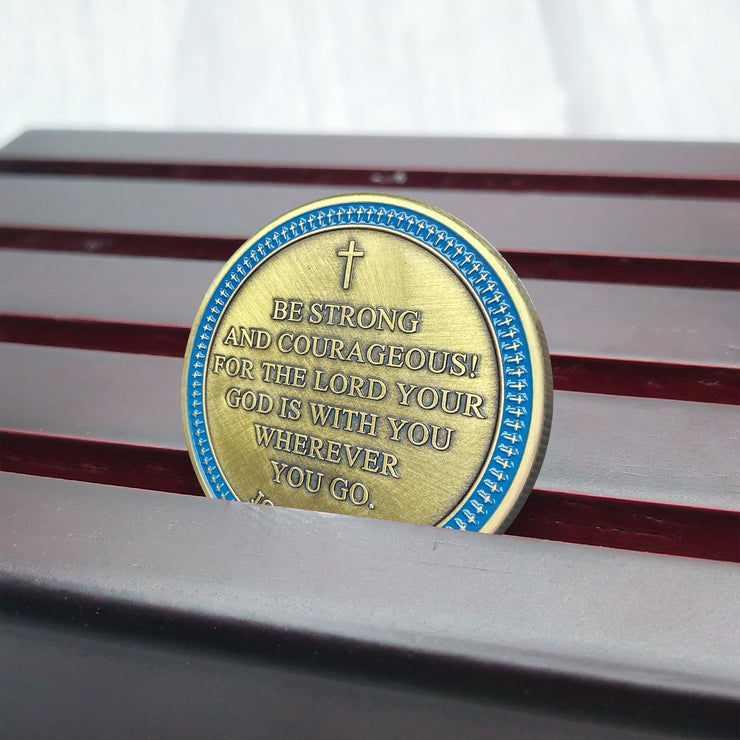 Lion of Judah Crosses Challenge Coin