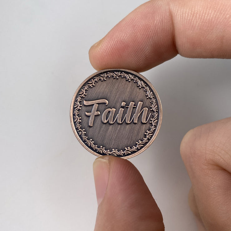 Cross and Faith Metal Game Token Coin