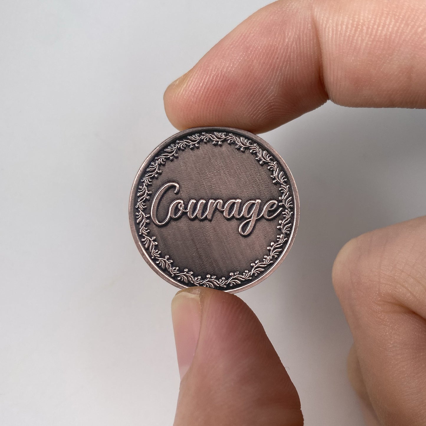 Guardian Angel and Courage Metal Game Token Coin