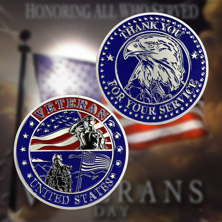 Veteran Challenge Coins-Thank You For Your Service