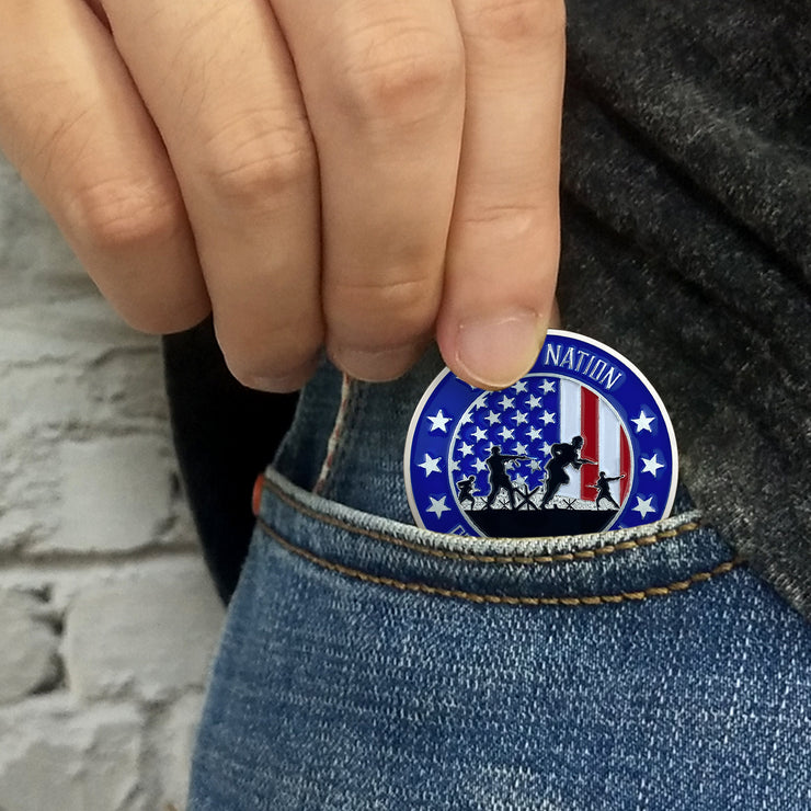 Thank You Military Eagle Challenge Coins