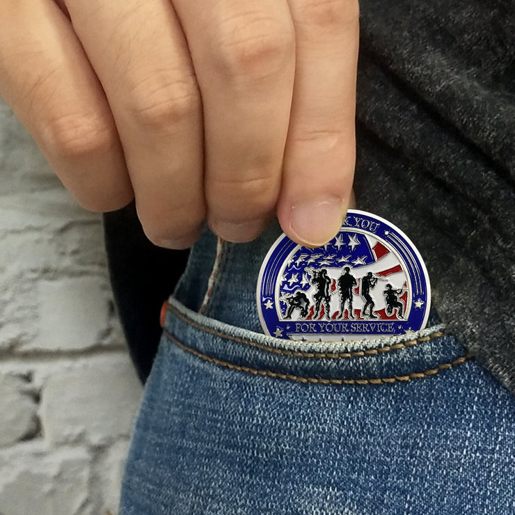 Us Army Challenge Coin-Silver plating