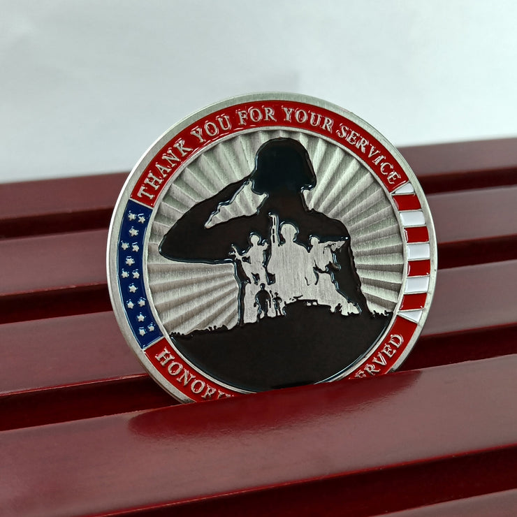 Military Challenge Coin Retirement Gift