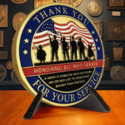 US Military Veterans Thank You for Your Service Army Appreciation Challenge Coin