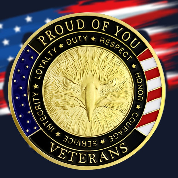 US Military Veterans Thank You for Your Service Army Appreciation Challenge Coin