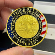 US Military Veterans Thank You for Your Service Army Appreciation Challenge Coin