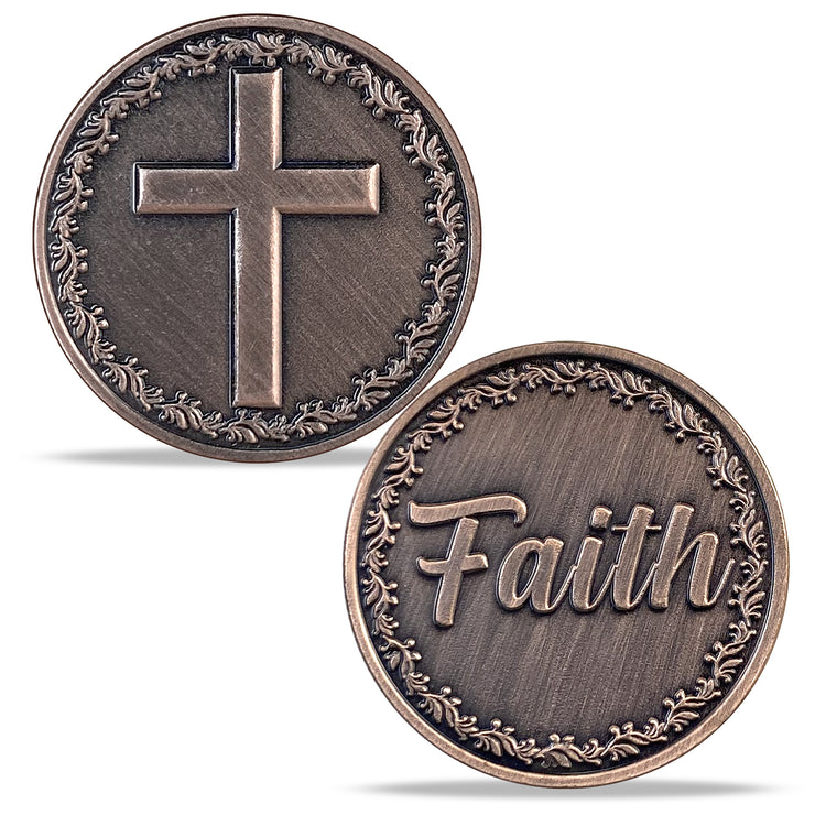 Cross and Faith Metal Game Token Coin
