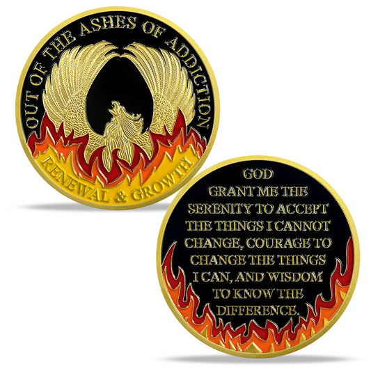 Reborn Phoenix Inspiring Challenge Coin Gift Home Furnishing Coin