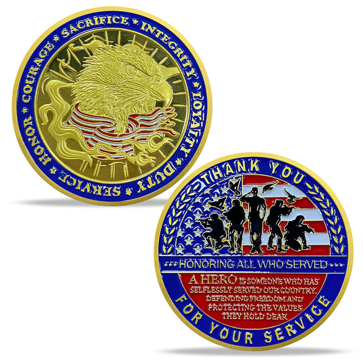 Thank You For Your Service Challenge Coins-AtSKnsk