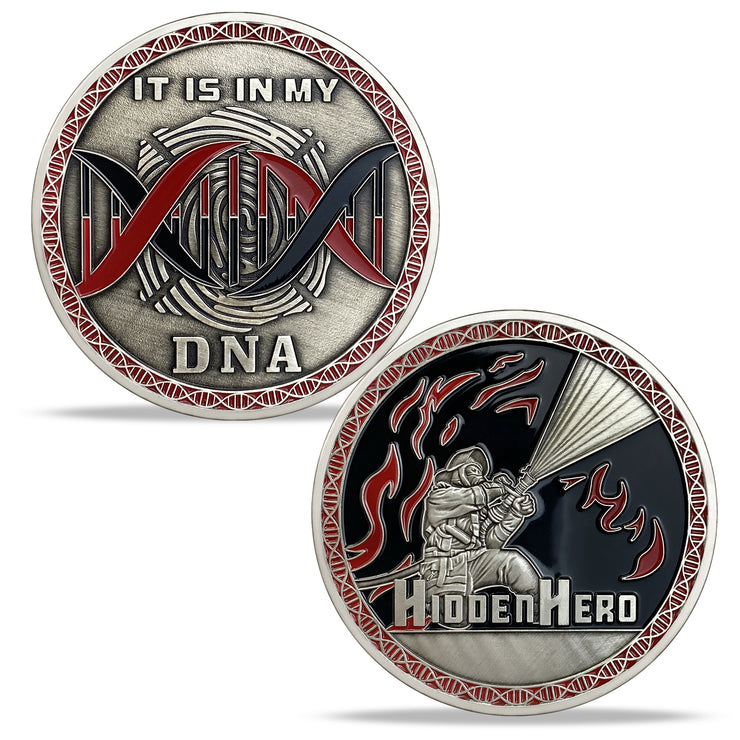 Hidden Hero Firefighter Challenge Coin