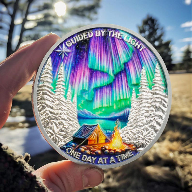 Personalized One Day at a Time Sobriety Coin AA Chips Recovery Gifts Sober Affirmation Token