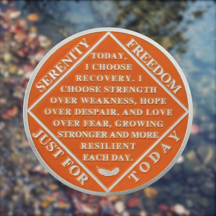 Personalized Beach Sunset Sobriety Coin