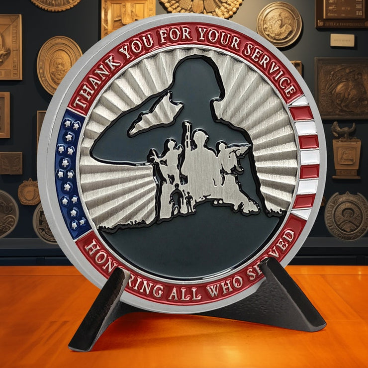 Military Challenge Coin Retirement Gift