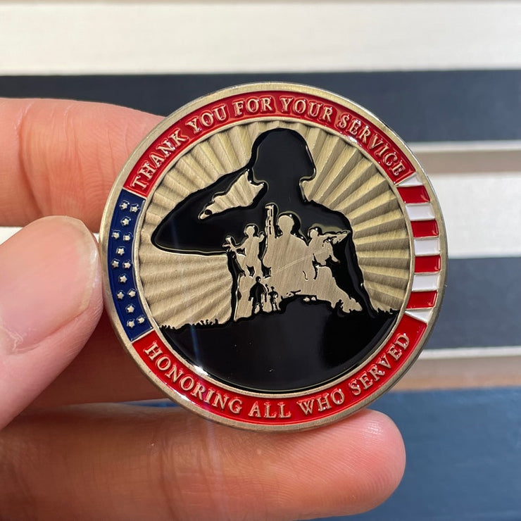Military Challenge Coin Retirement Gift