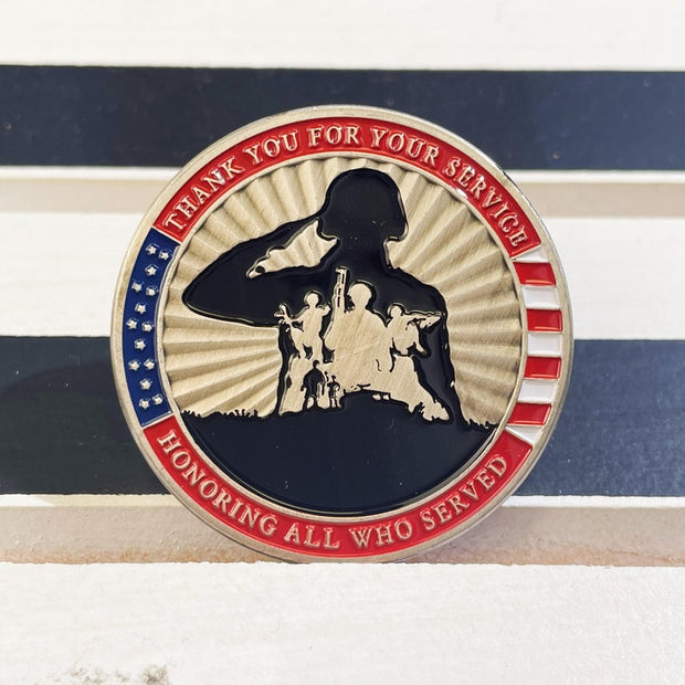 Military Challenge Coin Retirement Gift