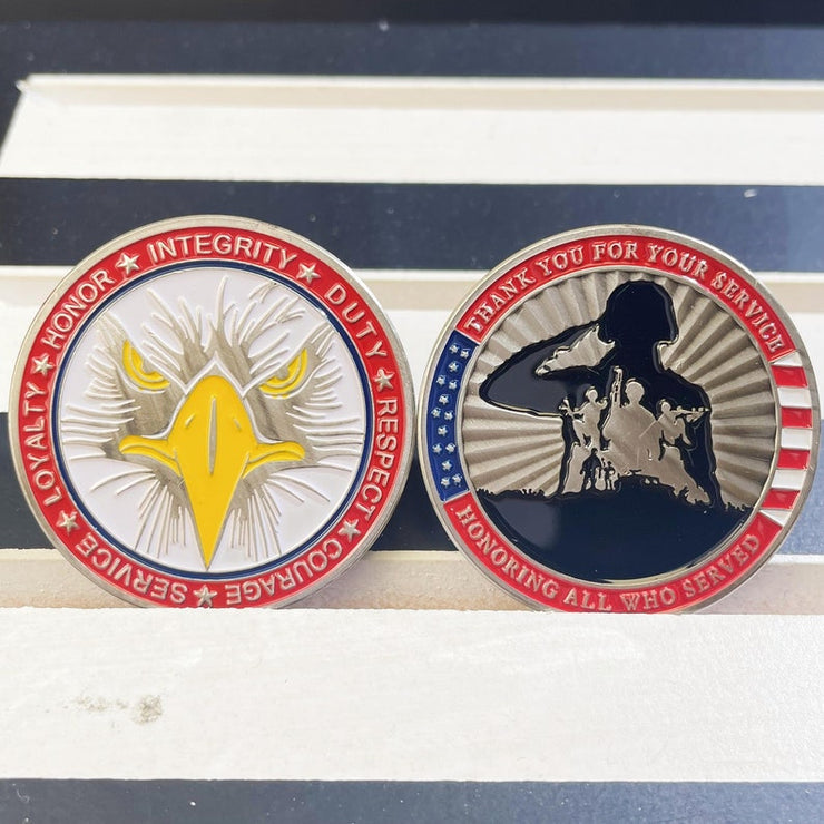Military Challenge Coin Retirement Gift